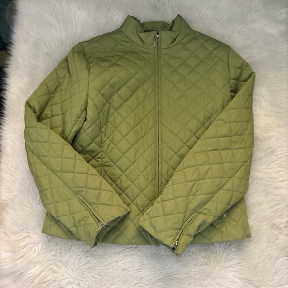 Judith Hart Jackets & Blazers - Olive Quilted Puffer Jacket for Women